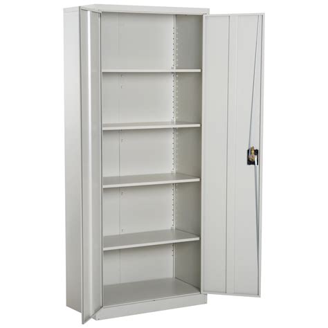 cabinet locking steel storage cabinet with 4 adjustable shelves|small locking cabinet with shelves.